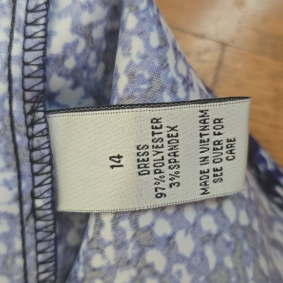 ALYX LIMITED BRAND WOMEN'S BLUE & WHITE SLEEVELESS SUMMER DRESS SIZE 14 - Picture 14 of 14